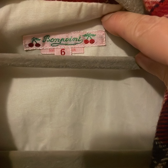 EUC Authentic Girl Bonpoint size 6 plaid virgin wool coat - Picture 2 of 4